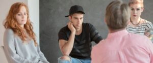 Young people during therapy sessions