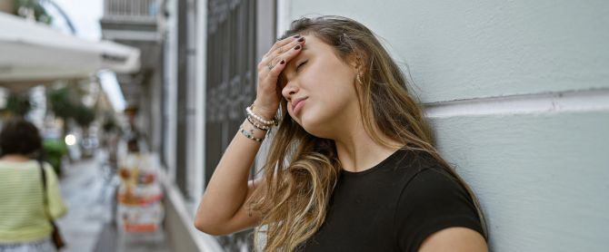 Concerned young woman
